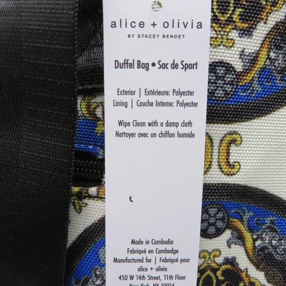 NEW Alice + Olivia Weekender Large Duffel Bag 16"x11" - Picture 11 of 16